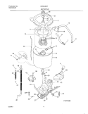 WSHR MTR, HOSE Diagram and Parts List for WWS445RFS1  Westinghouse Washer