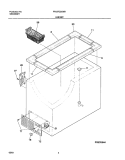 CABINET Diagram and Parts List for FFC07C2CW0  Frigidaire Freezer