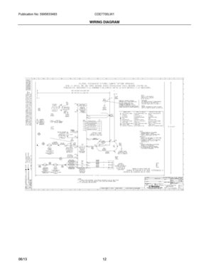 07 - WIRING DIAGRAM Diagram and Parts List for CDE7700LW1  Frigidaire Dryer
