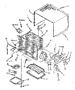 Cavity Parts-c Diagram and Parts List for 5648896380  Kenmore Microwave