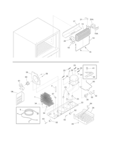 System Diagram and Parts List for FFHT1826LBB  Frigidaire Refrigerator