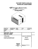 COVER Diagram and Parts List for FAC082M7A1  Frigidaire Air Conditioner