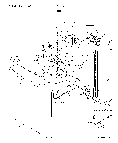 Door Diagram and Parts List for FGID2468UF1A  Frigidaire Dishwasher
