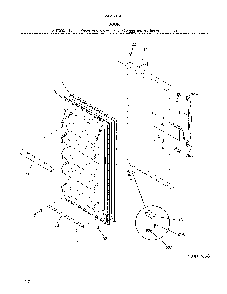 Door Diagram and Parts List for 25322742411  Kenmore Freezer