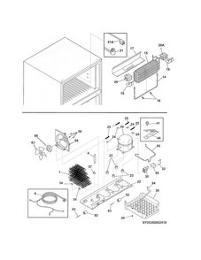 System Diagram and Parts List for 25360002414  Kenmore Refrigerator