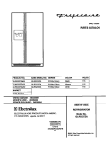 COVER Diagram and Parts List for GLRS237ZAW2  Frigidaire Refrigerator