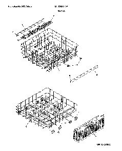 Racks Diagram and Parts List for LFID2426TF5A  Frigidaire Dishwasher
