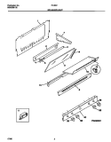 SPLASHER / LIGHT Diagram and Parts List for 72-3651-23-07  Tappan Range