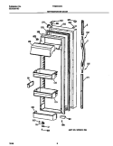 REFRIGERATOR DOOR Diagram and Parts List for FRS24AGGB2  Frigidaire Refrigerator