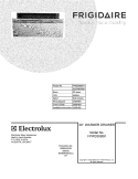 COVER Diagram and Parts List for FPWD3085KFA  Frigidaire Warming Drawer