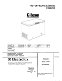 COVER Diagram and Parts List for GFC25M4AW0  Gibson Freezer