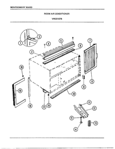Room Air Conditioner Page 5 Diagram and Parts List for 5107B  Frigidaire Air Conditioner