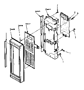 Control Panel Parts Diagram and Parts List for 5648888511  Kenmore Microwave