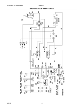 03 - WIRING DIAGRAM, FFRP152LT30/60 Diagram and Parts List for FFRP152LT40  Frigidaire Air Conditioner