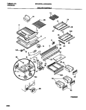 SHELVES / CONTROLS Diagram and Parts List for MRT24NRCD0  Uni Refrigerator