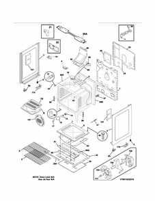 Body Diagram and Parts List for 79074232311  Kenmore Range