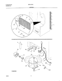 SYSTEM Diagram and Parts List for MFU14F3GW7  Frigidaire Freezer