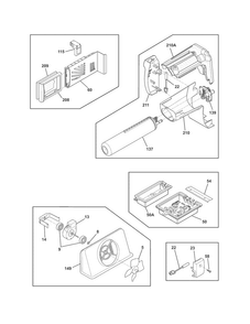 Controls Diagram and Parts List for FGHC2355PF3  Frigidaire Refrigerator