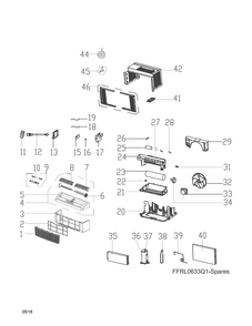 Part Location Diagram of 5304501633 Frigidaire CONTROL BOX