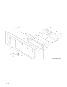 Control Panel Diagram and Parts List for FGID2466QF2A  Frigidaire Dishwasher