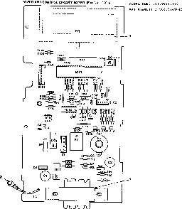 Power And Control Circuit Board Diagram and Parts List for 5649968010  Kenmore Microwave