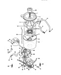 MOTOR / TUB Diagram and Parts List for FWX233NBS2  Frigidaire Washer