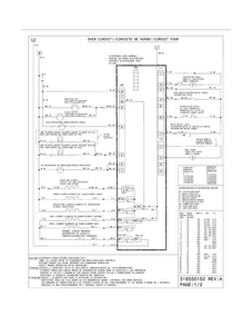 Wiring Diagram Diagram and Parts List for CPES3085KF5  Frigidaire Range