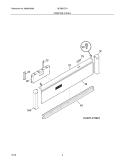 CONTROL PANEL Diagram and Parts List for GLEB27Z7HBC  Frigidaire Wall Oven