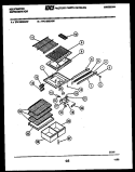 SHELVES AND SUPPORTS Diagram and Parts List for TPK180EN4W  Kelvinator Refrigerator
