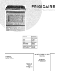 COVER Diagram and Parts List for FPGS3085KFC  Frigidaire Range