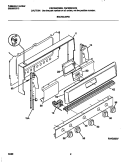 BACKGUARD Diagram and Parts List for FGF335CGTB  Frigidaire Range