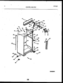 CABINET PARTS Diagram and Parts List for FPG17TIPW0  Frigidaire Refrigerator