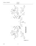 BURNER Diagram and Parts List for FGC36C4AUC  Frigidaire Cooktop