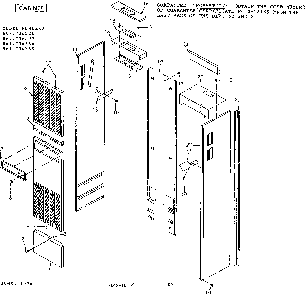Cabinet Diagram and Parts List for 867736326  Frigidaire Furnace