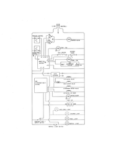 Wiring Schematic Diagram and Parts List for 25354663408  Kenmore Refrigerator
