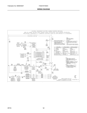 07 - WIRING DIAGRAM Diagram and Parts List for FASG7073NW3  Frigidaire Dryer