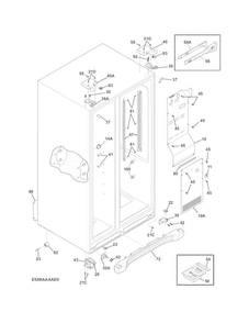 Cabinet Diagram and Parts List for FFSC2323LE9  Frigidaire Refrigerator