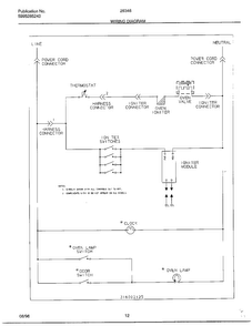 Wiring Diagram Diagram and Parts List for 283460B  Frigidaire Range