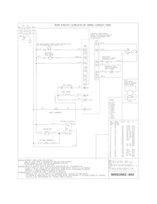 Wiring Diagram Diagram and Parts List for FFEW2725PBB  Frigidaire Wall Oven