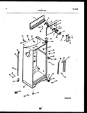 CABINET PARTS Diagram and Parts List for FPGS21TISW0  Frigidaire Refrigerator