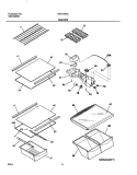 SHELVES Diagram and Parts List for GRT21G3CQ0  Gibson Refrigerator