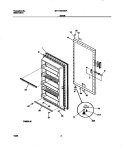 DOOR Diagram and Parts List for MFU17M3GW1  Frigidaire Freezer