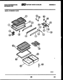 SHELVES AND SUPPORTS Diagram and Parts List for RT163NCDD  Frigidaire Refrigerator
