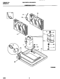 COMPRESSOR PARTS Diagram and Parts List for WAC073W7A1  Frigidaire Air Conditioner