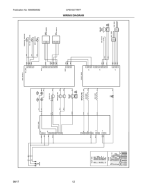 06 - WIRING DIAGRAM Diagram and Parts List for CPEH3077RFF  Frigidaire Range