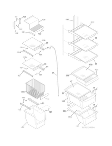 Part Location Diagram of 242220208 Frigidaire Water Inlet Tube