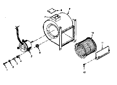 Plenum assembly Diagram and Parts List for 867749121  Frigidaire Air Conditioner