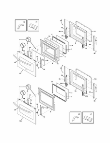 Part Location Diagram of 318304127 Frigidaire DOOR ASSEMBLY