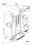 CABINET Diagram and Parts List for GLHS267ZAB5  Frigidaire Refrigerator
