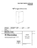 COVER Diagram and Parts List for MFU14M2GW4  Frigidaire Freezer